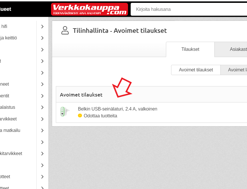 Tilaaminen - Usein Kysytyt Kysymykset – Verkkokauppa.com Asiakaspalvelu